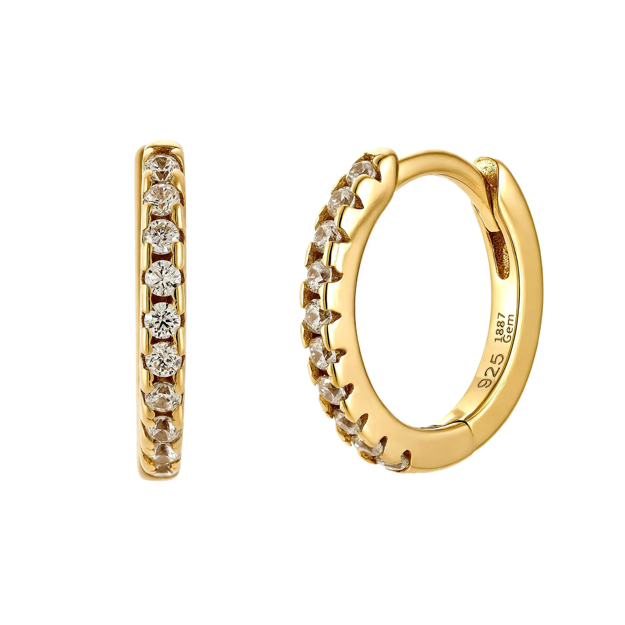 Small Hoops Iris | 18k Gold Vermeil & 925 Sterlingsilber