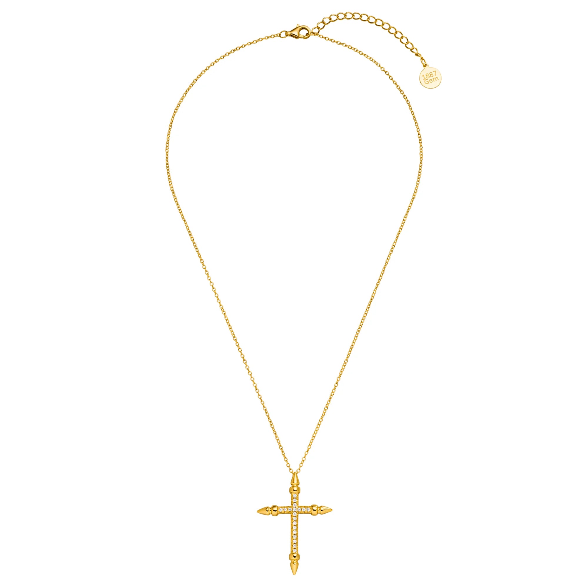 Kreuz Kette Arete | 18k Gold Vermeil