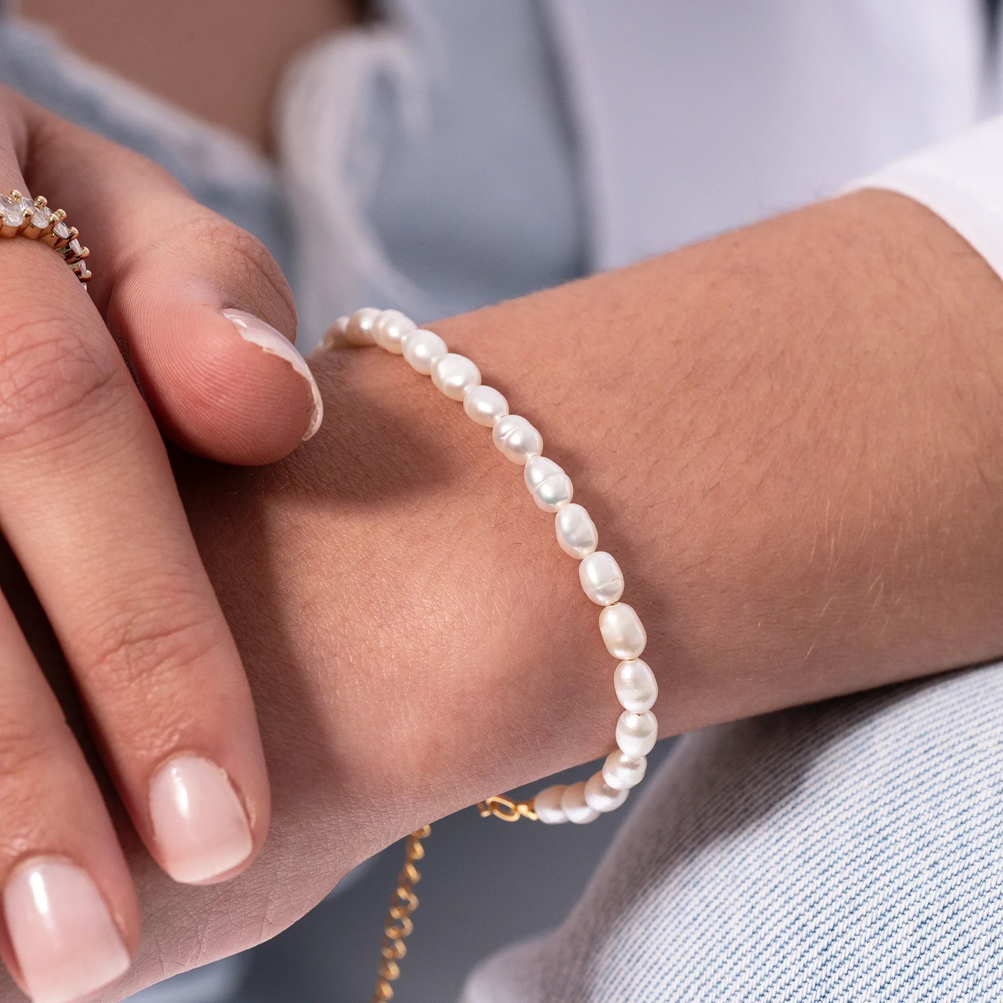 Perlenarmband Leuce
