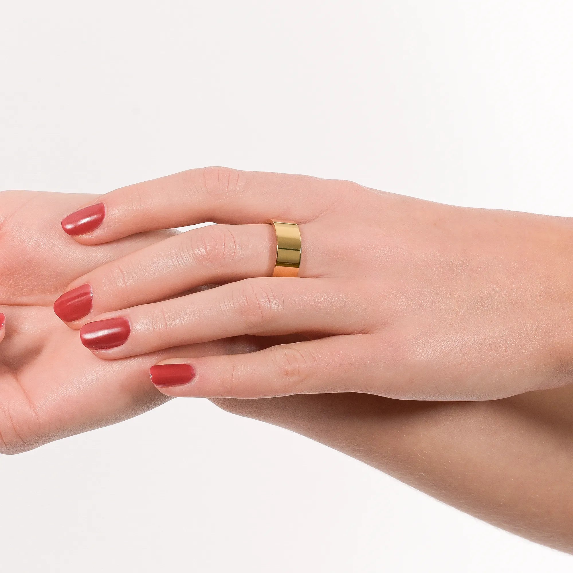 Ring Damen Gold Nephele 8mm | wasserfest