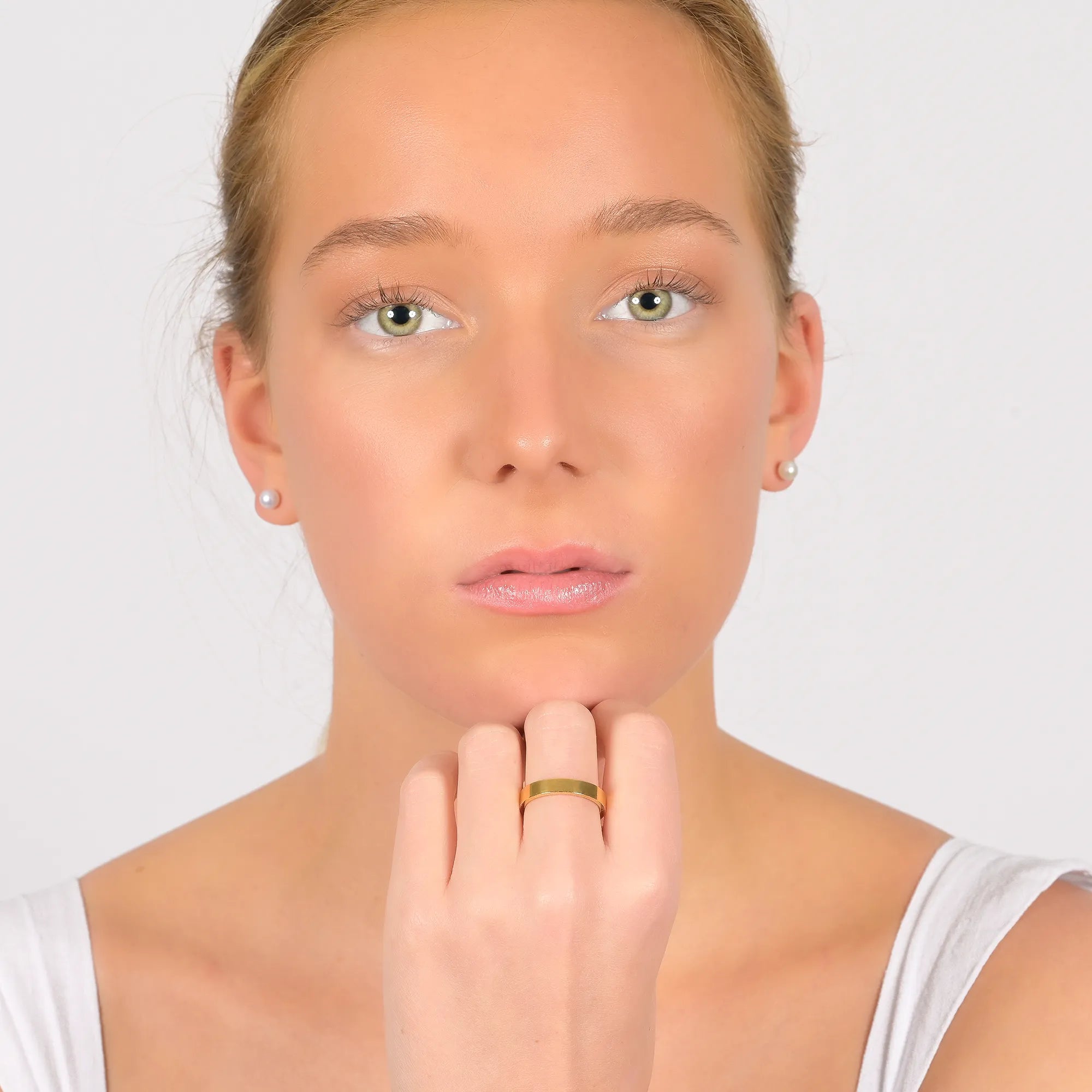 Ring Damen Gold Nephele 4mm | wasserfest