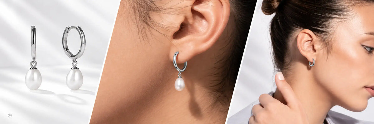 Ohrringe aus 925 Sterling Silber.