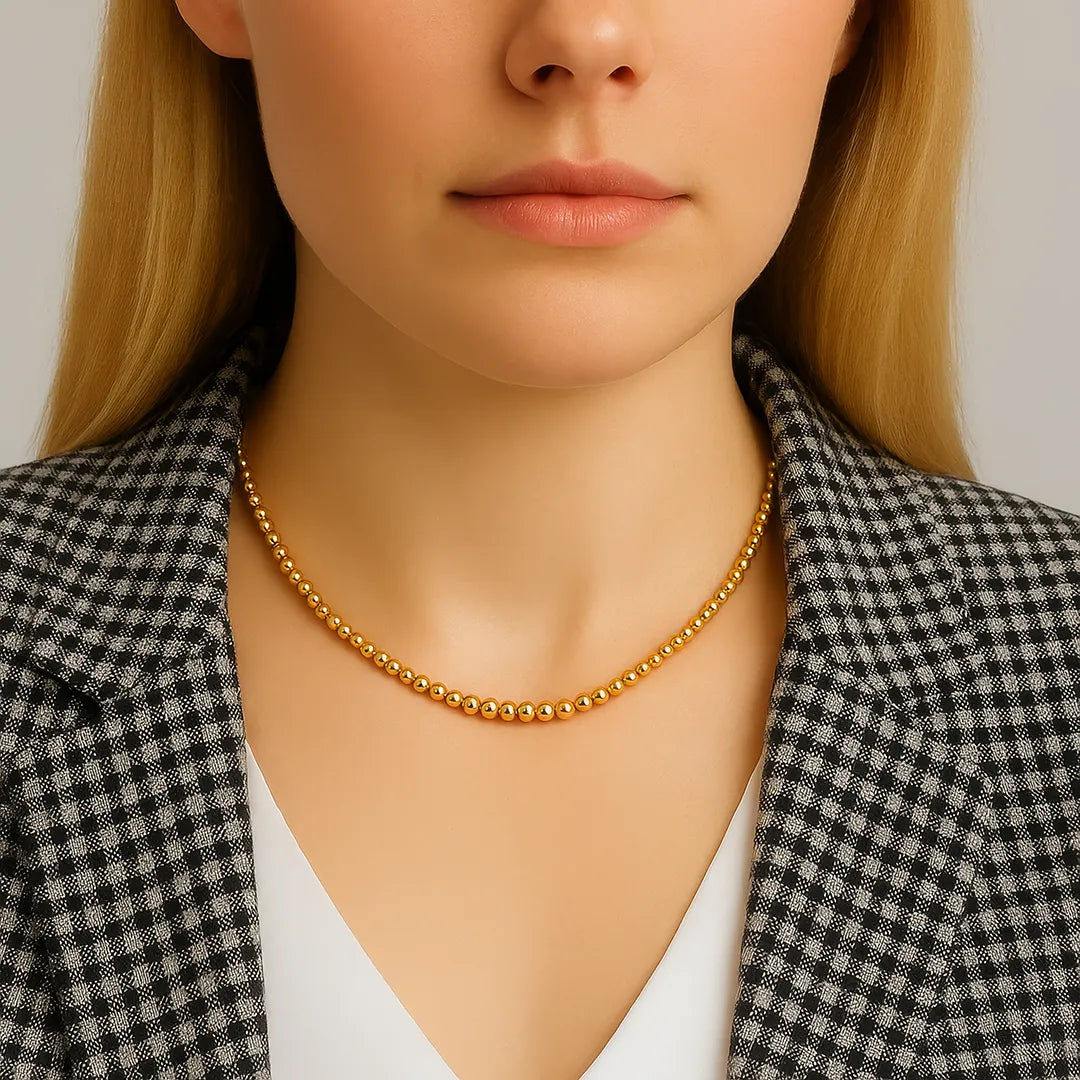 Beads Choker Batea | 18k Gold Vermeil