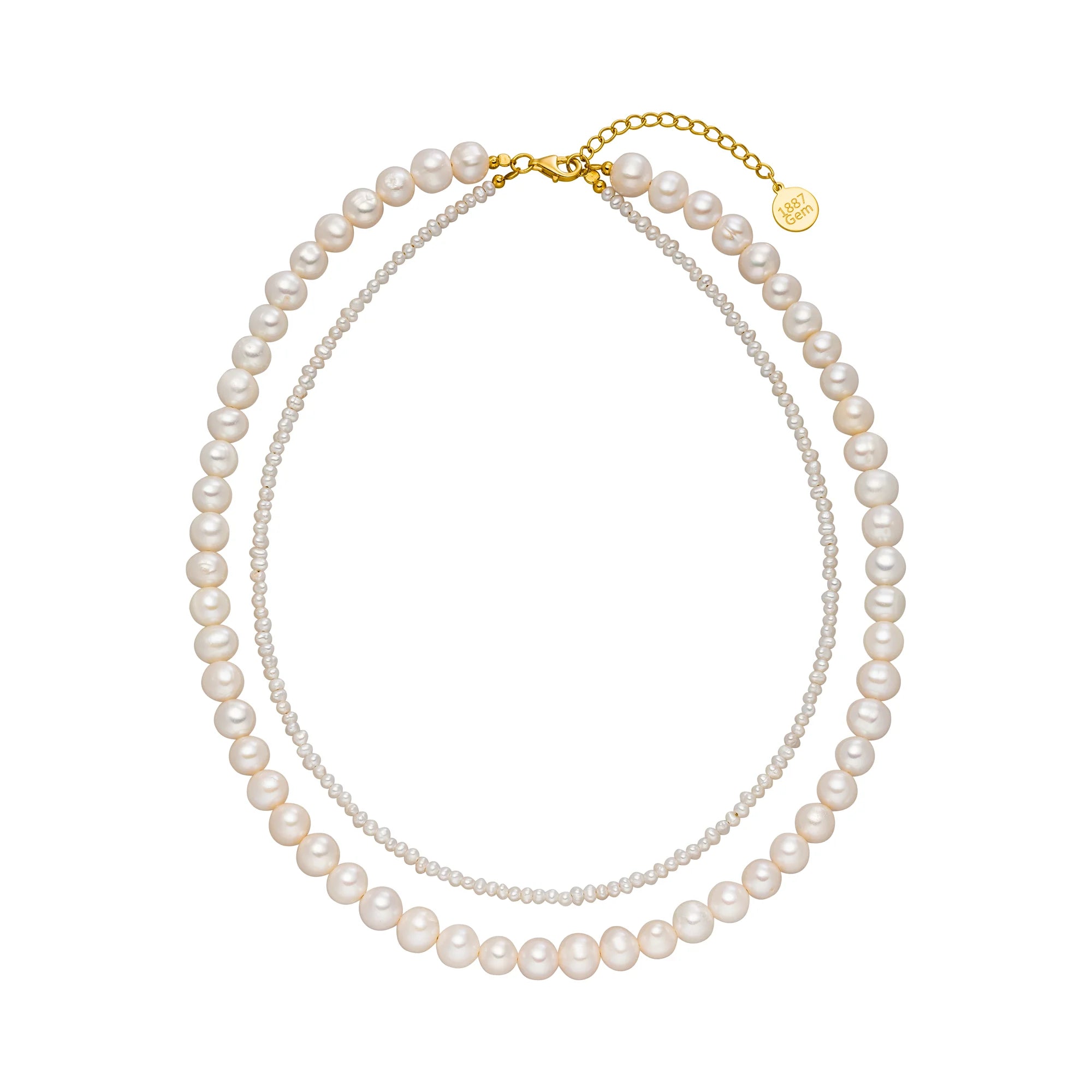Perlenkette Lysithea | 18k Gold Vermeil
