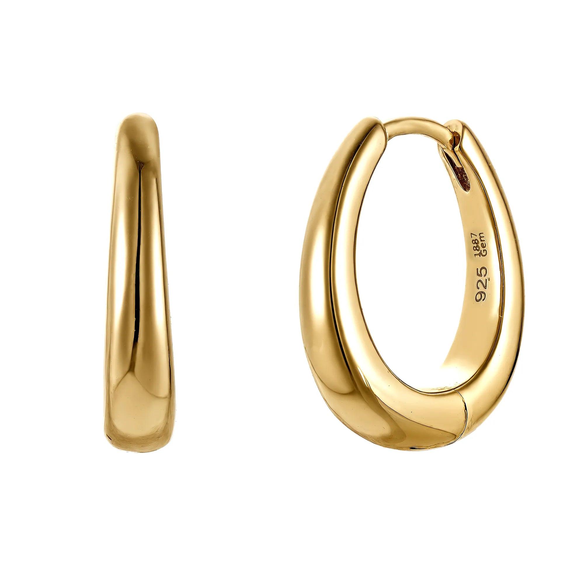 Medium Hoops Ourania | 18k Gold Vermeil & 925 Sterlingsilber