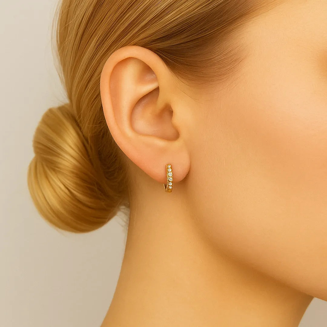 Small Hoops Iris | 18k Gold Vermeil & 925 Sterlingsilber