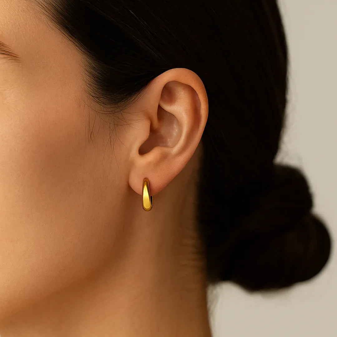 Medium Hoops Ourania | 18k Gold Vermeil & 925 Sterlingsilber