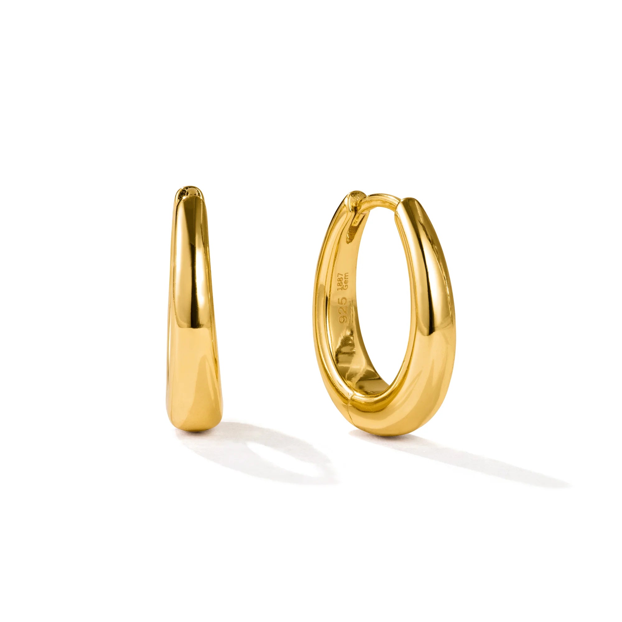 Medium Hoops Ourania | 18k Gold Vermeil & 925 Sterlingsilber