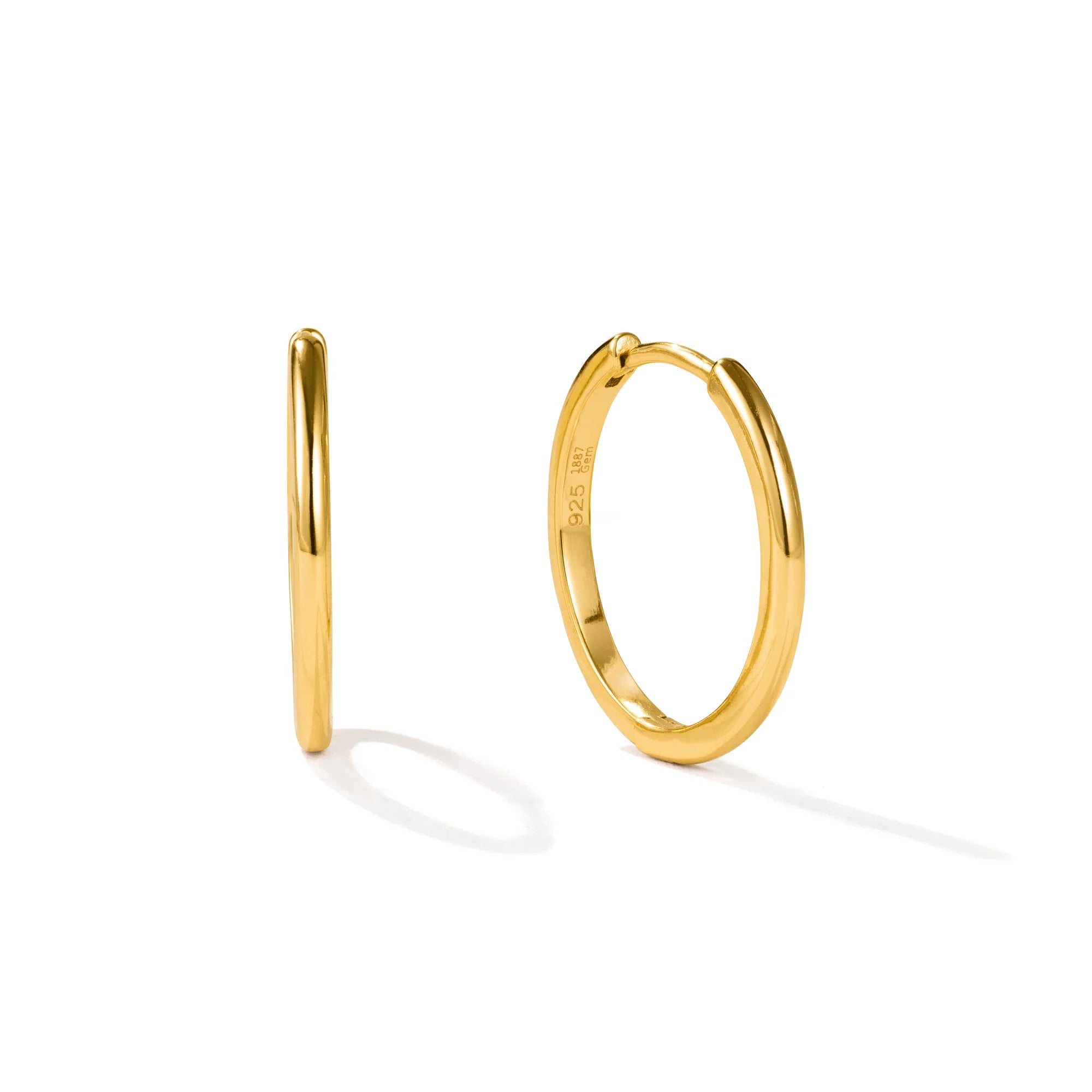 Medium Hoops Melia | 18k Gold Vermeil & 925 Sterlingsilber