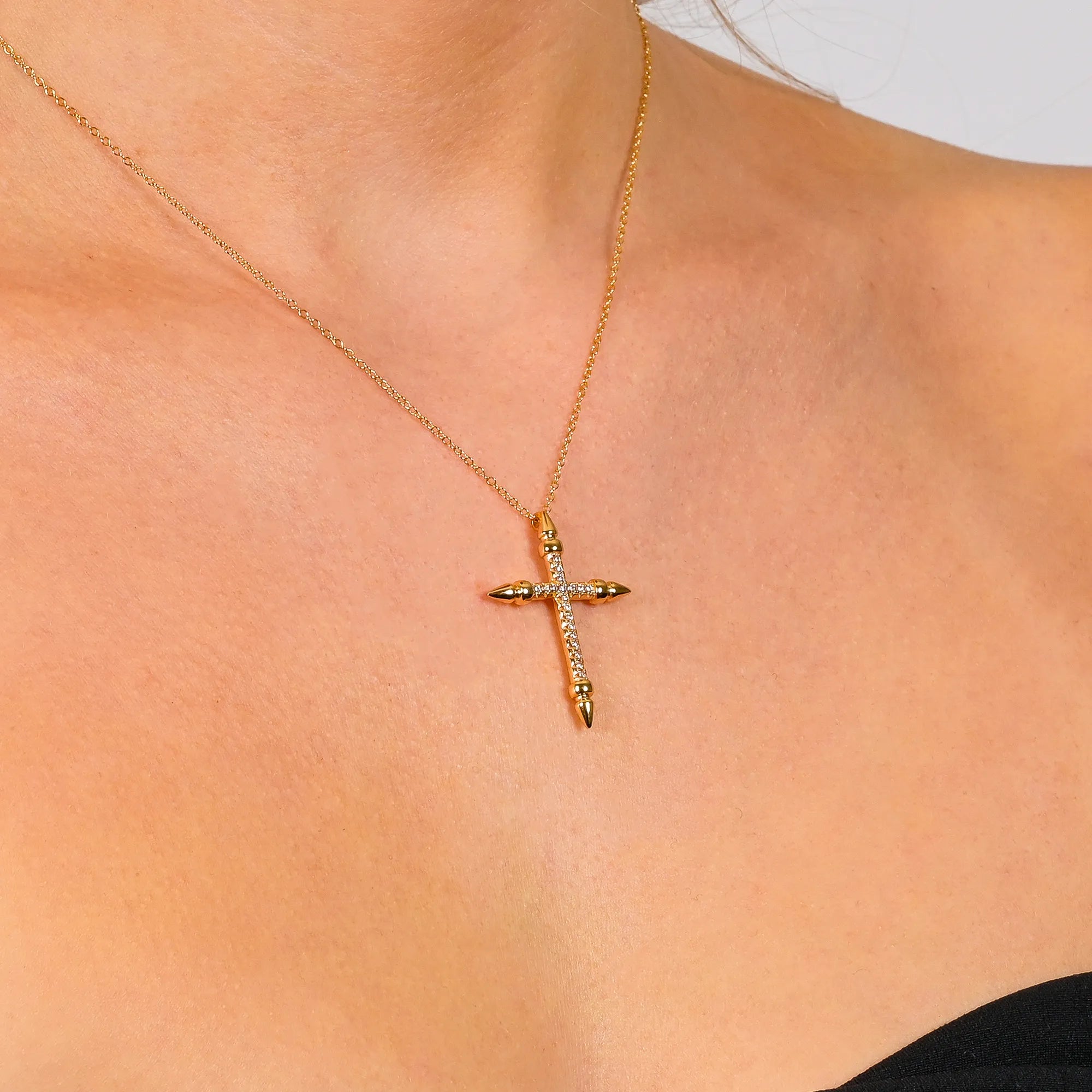 Kreuz Kette Arete | 18k Gold Vermeil
