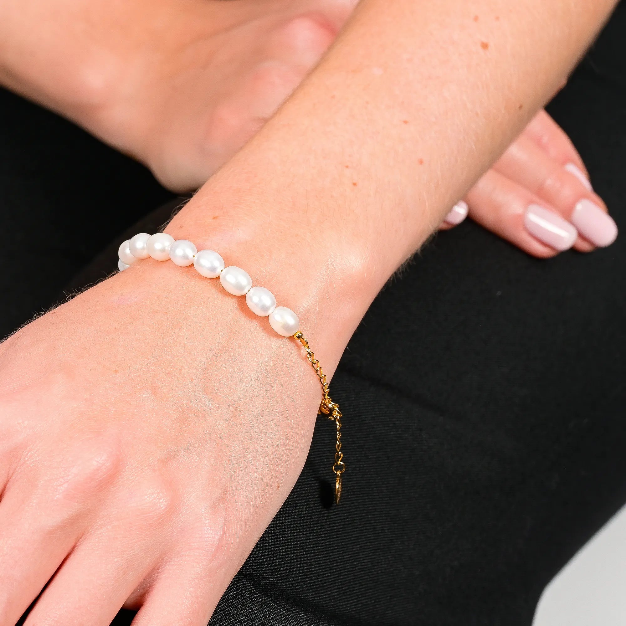 Perlenarmband Lanthe | 18k Gold Vermeil