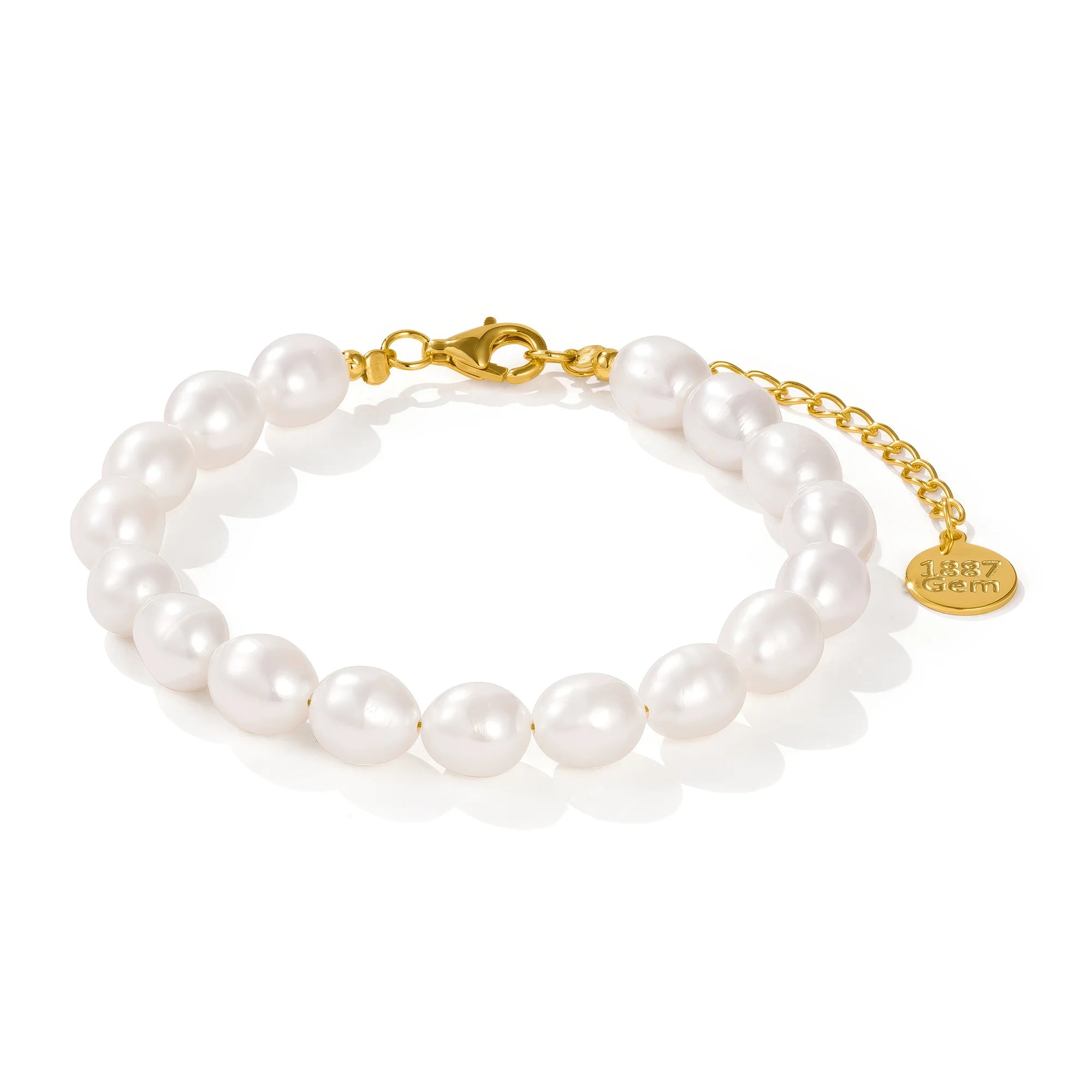 Perlenarmband Lanthe | 18k Gold Vermeil