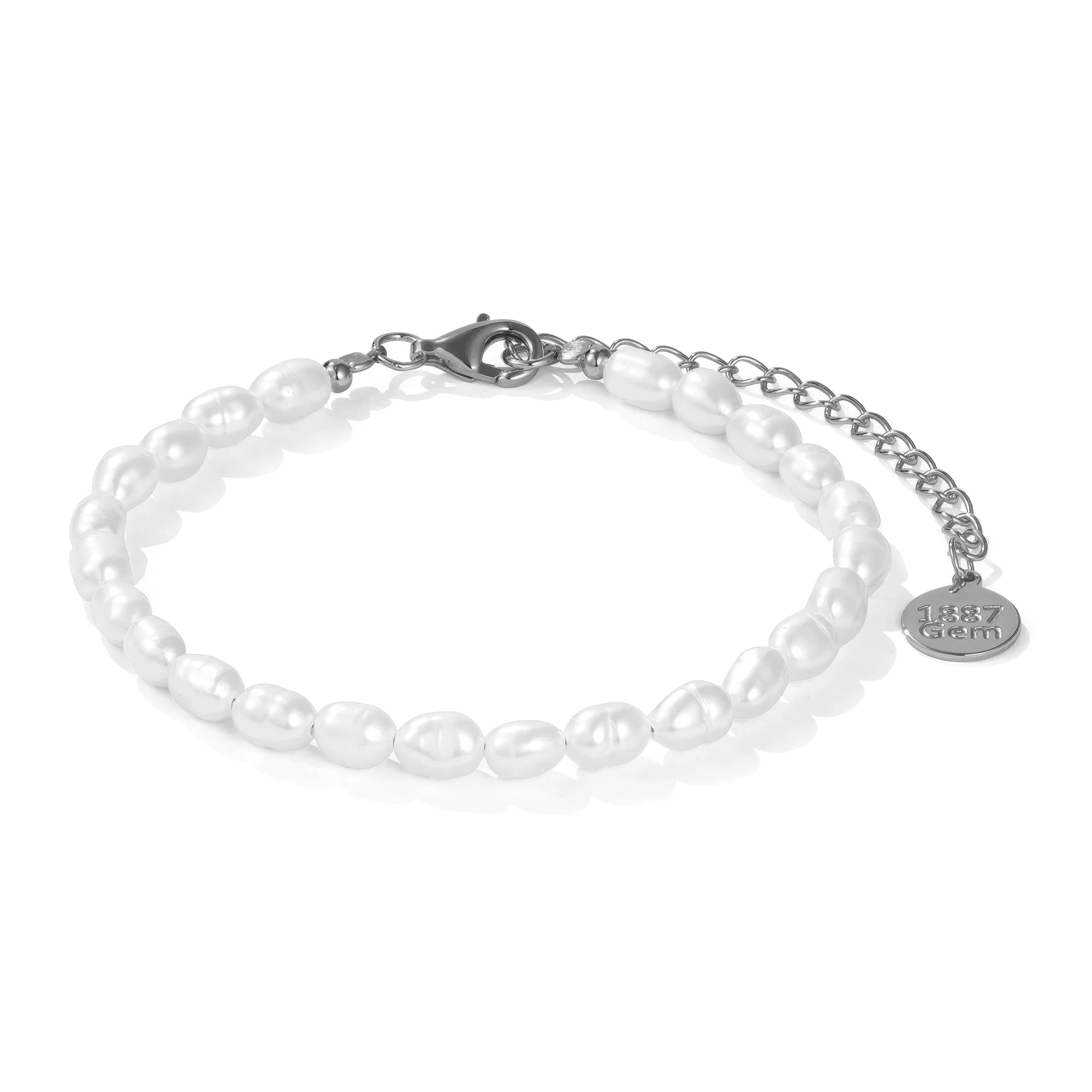 Perlenarmband Leuce | 18k Gold Vermeil