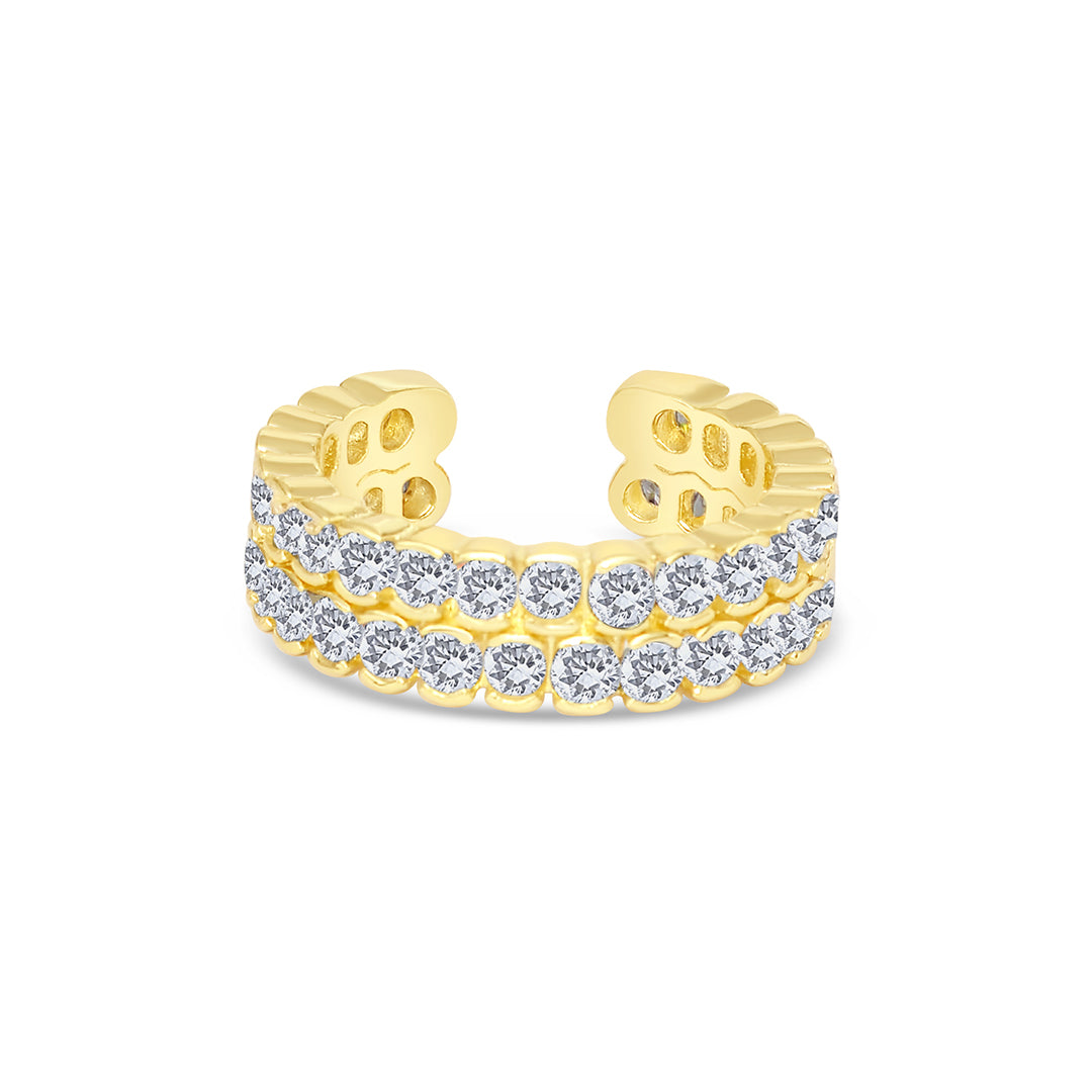 Wasserfester verstellbarer Ring Gold mit Zirkonia vom Onlineshop 1887Gem. Jetzt online bestellen.