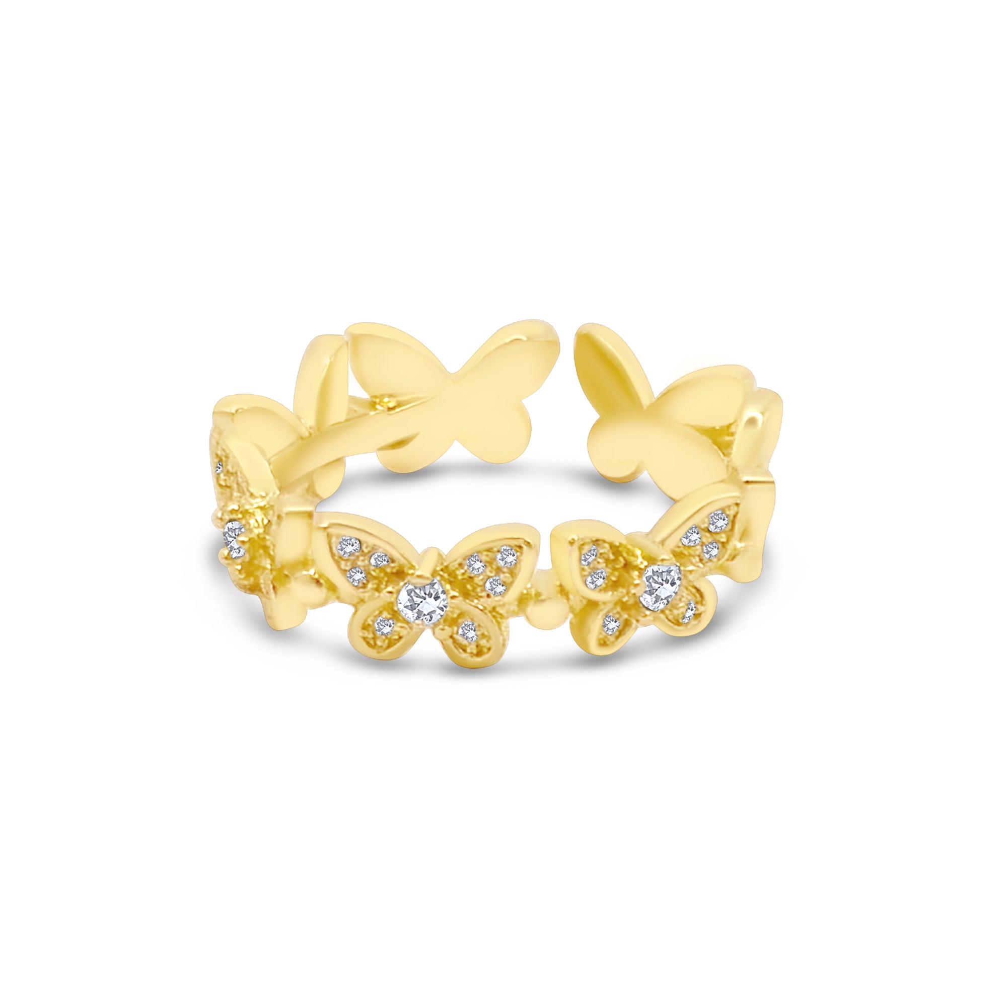 Wasserfester verstellbarer Ring Gold mit Zirkonia vom Onlineshop 1887Gem. Jetzt online kaufen.