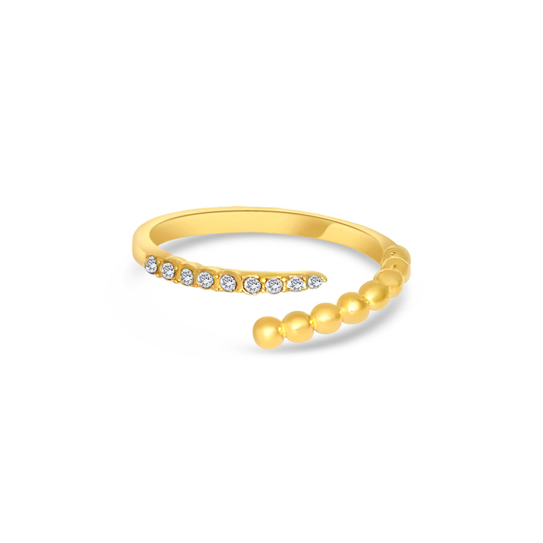 Wasserfester verstellbarer Gold Ring mit Zirkonia vom Onlineshop 1887Gem. Jetzt online shoppen.