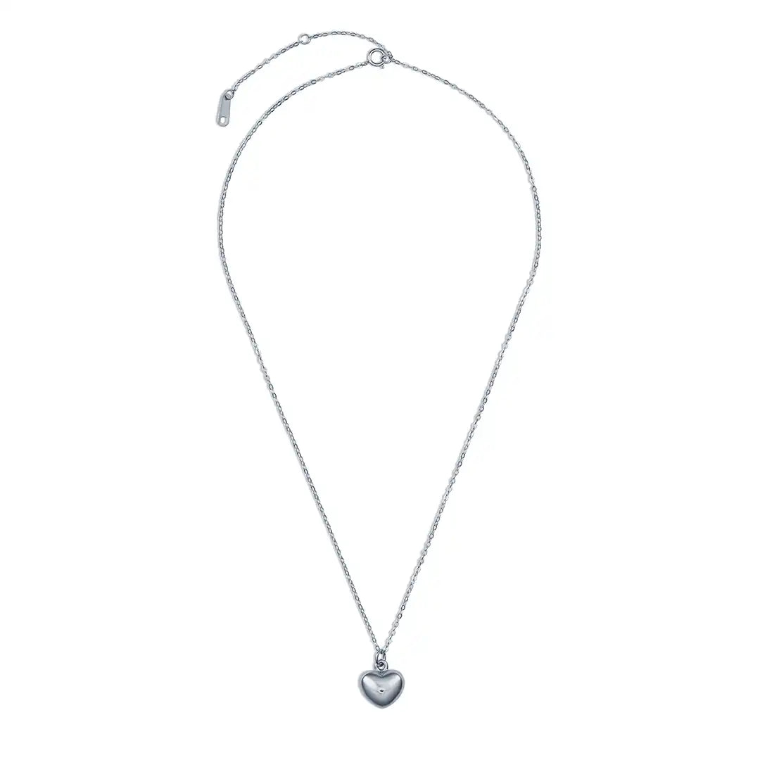 Sterling Silberkette mit Herz Charm.