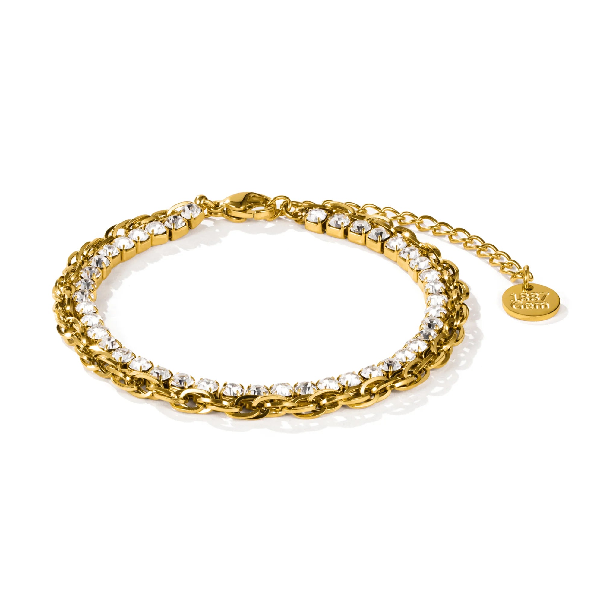 Tennisarmband Gold Ismene