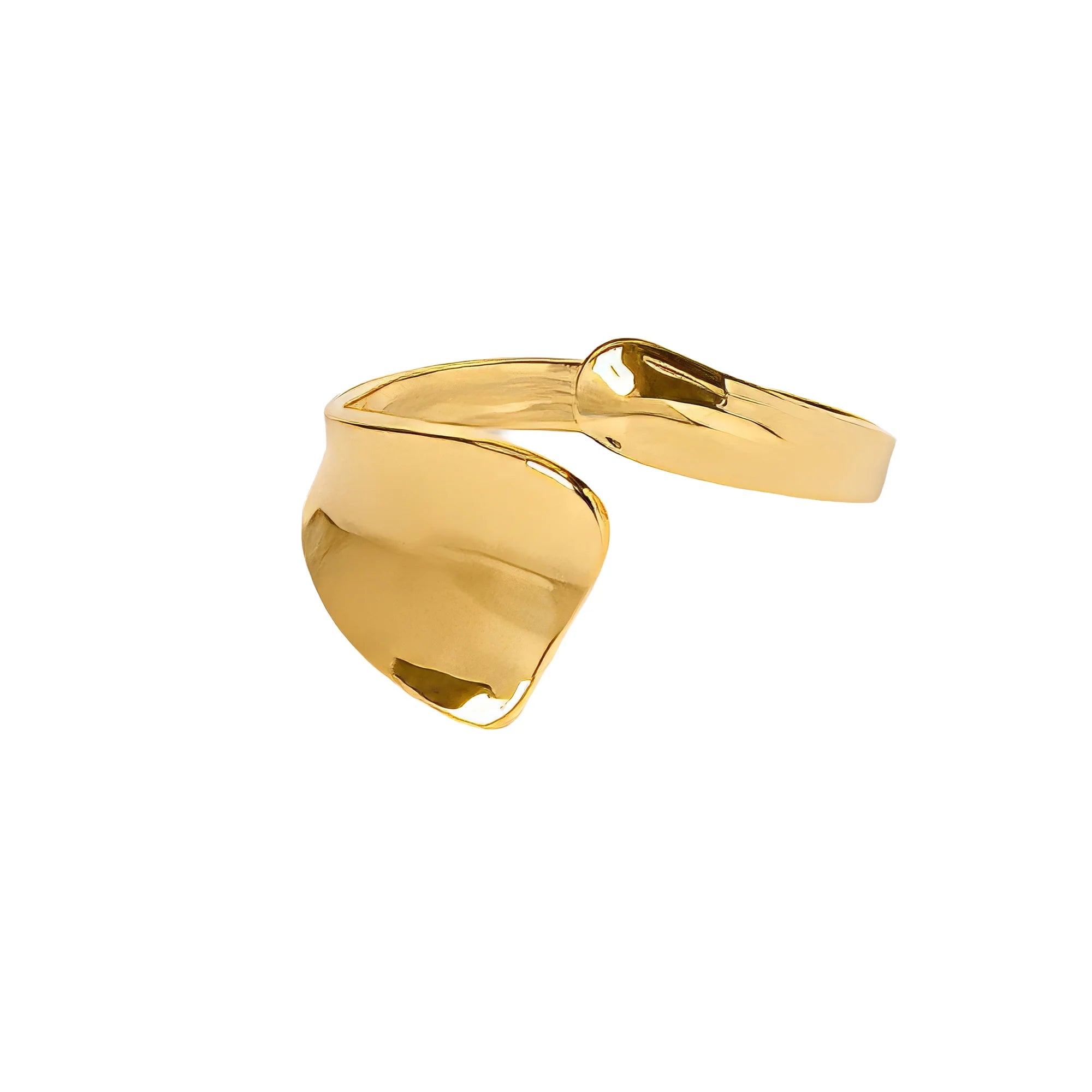 Verstellbarer Gold Ring 6 aus wasserfestem allergiefreiem Edelstahl.