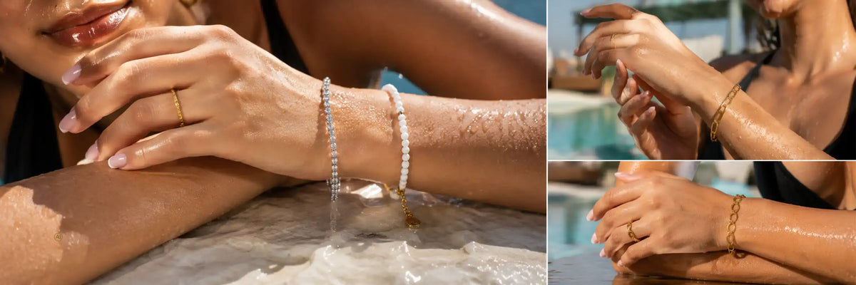Wasserfeste Armbänder.