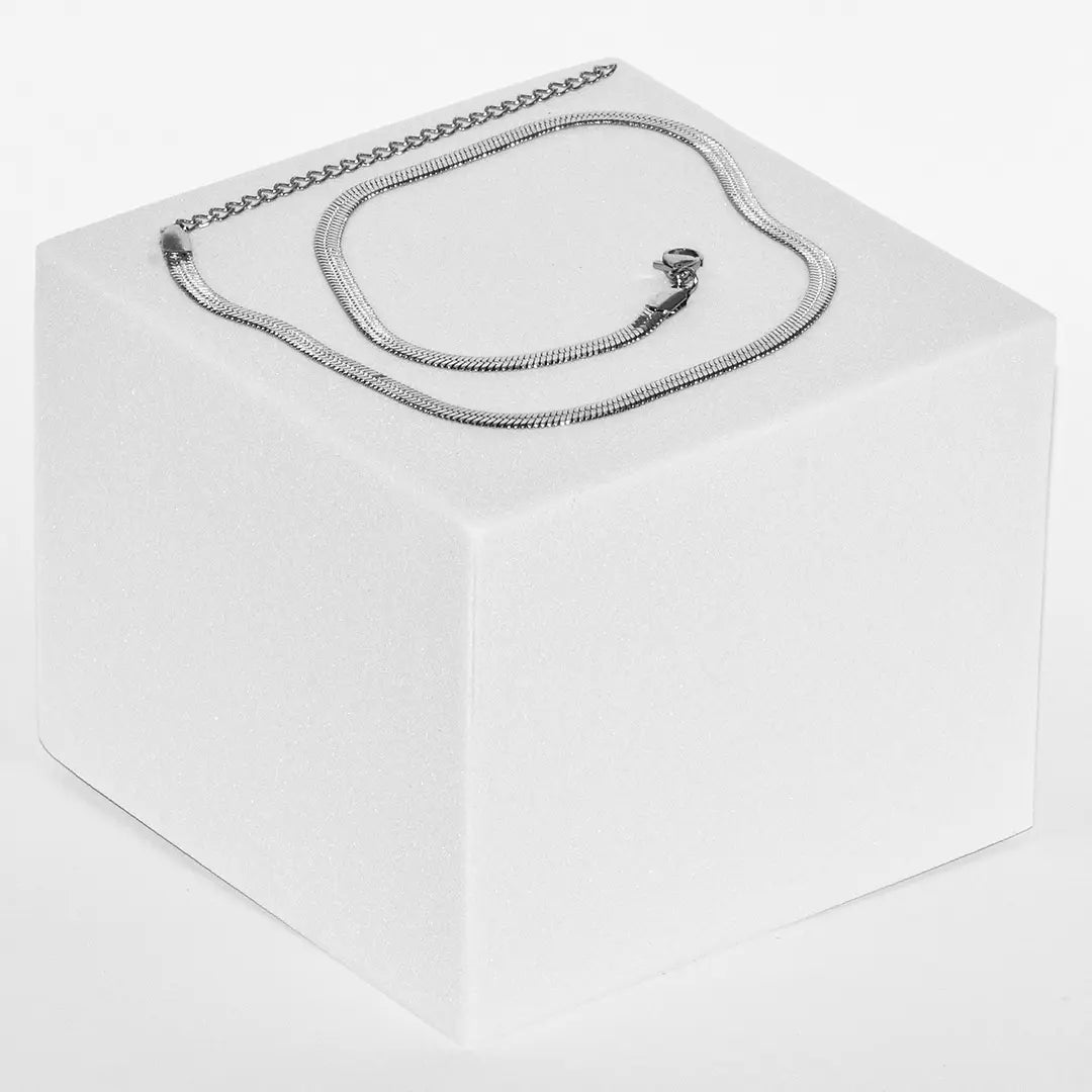 Wasserfester Schlangen Choker Silber für Damen.